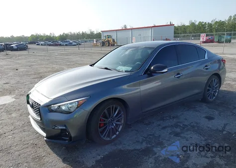 2019 Infiniti Q50 3.0T Red Sport 400 from USA, damaged, VIN JN1FV7AP8KM760675